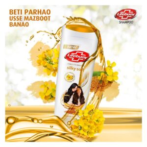 Lifebuoy Silky Soft Milk Protein + Mustard Oil Strength Shampoo 175ml