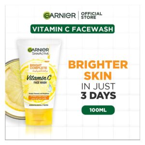Garnier Skin Active Bright Complete Vitamin C Face Wash 100ml