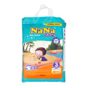 Nana Smarty Baby Diapers No. 3 Medium 6-11 KG 60-Pack