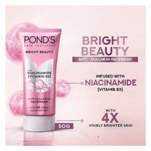 Pond's Bright Beauty Anti-Dullness Face Wash With Niacinamide & Vitamin B3 50g