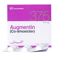 AUGMENTIN 375MG TAB 6S