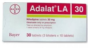 Adalat La Tab 30 Mg 2x10's
