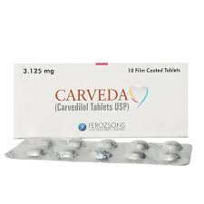 Carveda 3.125mg Tab 10s