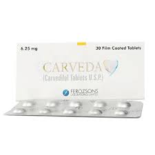Carveda Tab 6.25 Mg 3x10's