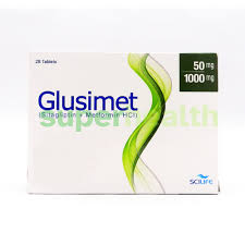 GLUSIMET 50/1000MG TAB 28S