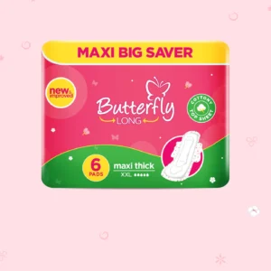 Butterfly Long Maxi Big Saver Sanitary Pads XXL 6 Pcs