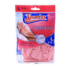SPONTEX SENSITIVE KITCHEN GLOVES LARGE