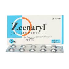 Zeenaryl Tab 3 Mg 2x10's