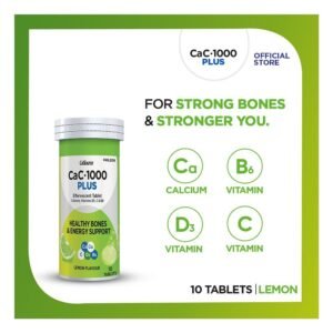 Cac-1000 Plus Effervescent Lemon Flavor Tablets