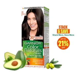 Garnier Color Naturals 3 Dark Brown Hair Color