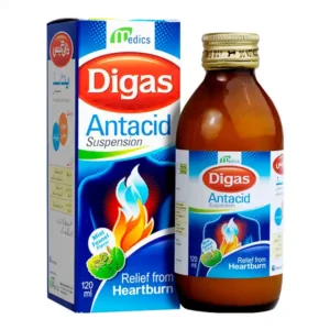 Digas Antacid Suspension 120Ml