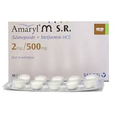 Amaryl M Tab Sr 1/500 Mg 30's