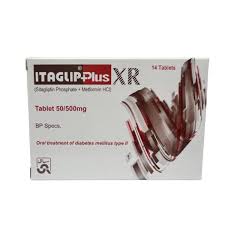 ITAGLIP XR 50/500MG TAB 14S