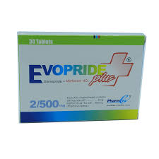Evopride Plus Tab 2/500 Mg 30's