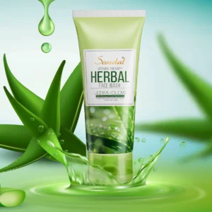 Sandal Vitamin Therapy Herbal Face Wash with Aloe Vera & Green Tea