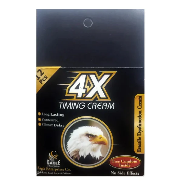 4XTimingCreamCondoms12Pcs1