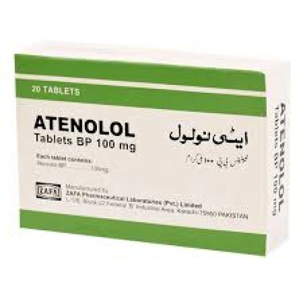 Atenolol Tab 100 Mg 20's