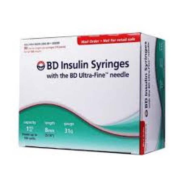 BD ULTRAFINE 11 8MM 1ML SYRING POUCH 10S