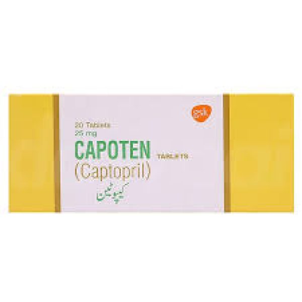 Capoten 25Mg Tab 20 s