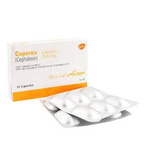 Ceporex 250Mg Cap 12 s