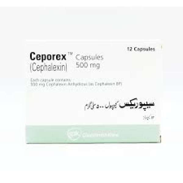 Ceporex 500Mg Cap 12 s