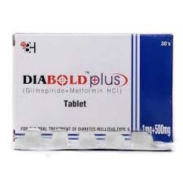 Diabold Plus 1-500mg Tab 30s