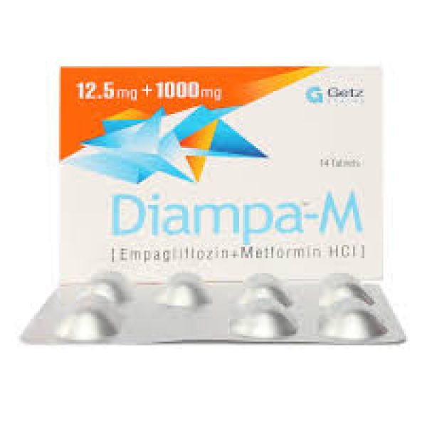 Diampa-M 12.5+1000mg Tab 14s