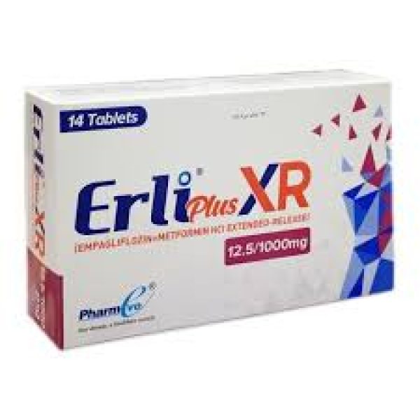 Erli plus XR 12.5-1000mg Tab 14s