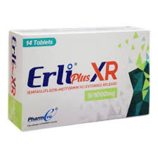 Erli plus XR 5-1000mg tab 14s