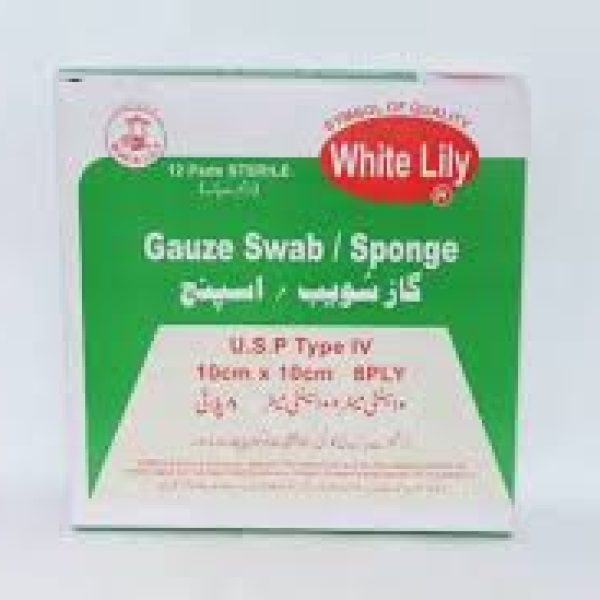 GAUZE SPONGE SNOW WHITE 12S