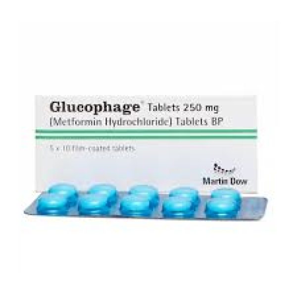 Glucophage 250Mg Tab 50s