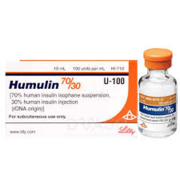 Humulin 70-30 Inj 100 Iu 1 Vialx10 Ml