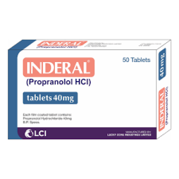 Inderal 40Mg Tab 50 s