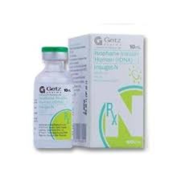 Insuget-N Inj 100 Iu 1 Vialx10 Ml