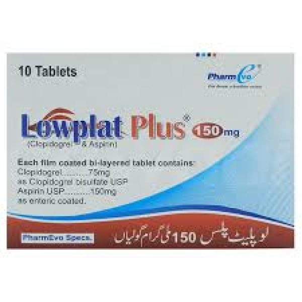 LOWPLAT PLUS 150MG TAB10s