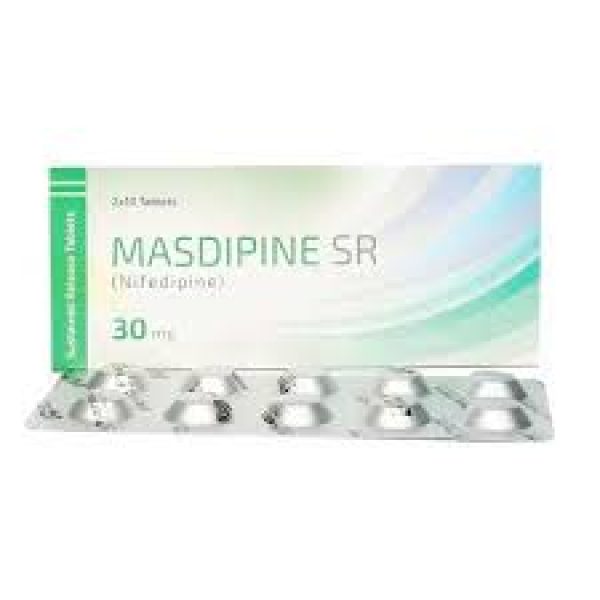 Masdipine Sr 30mg Tab 20's