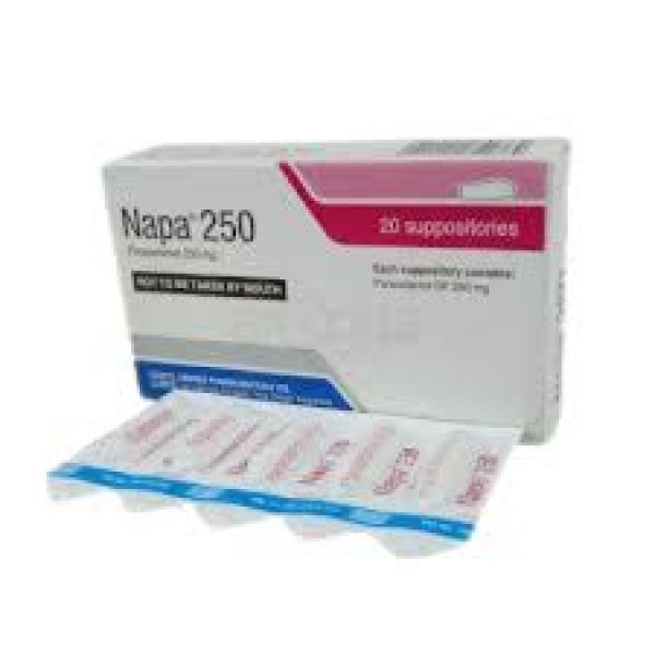 PARA NAPA SUPPOSITORIES 250MG TAB 10S