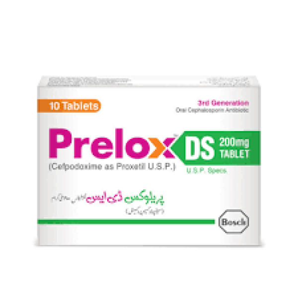 PRELOX DS 200MG TAB 10s