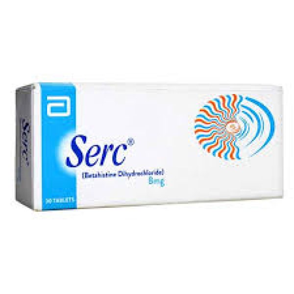 Serc Tab 8 Mg 30's