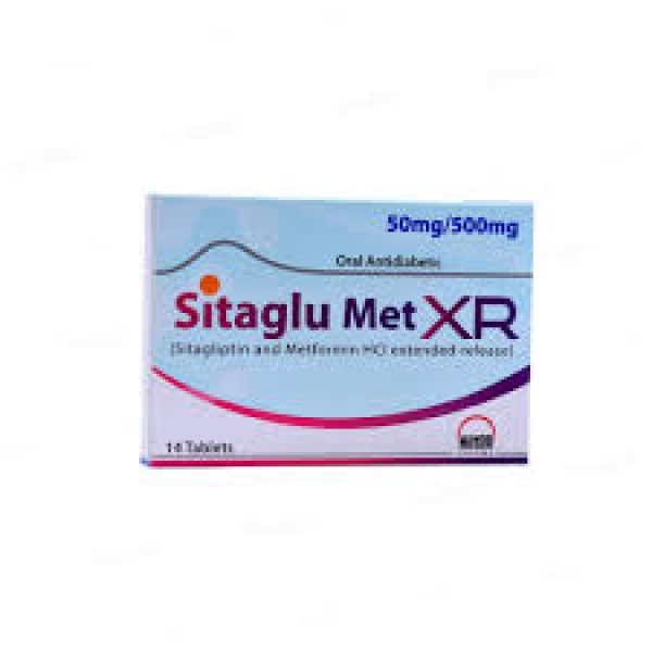 Sitaglu Met XR 50mg-500mg Tab 14s