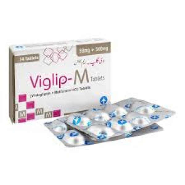 VIGLIP-M 50-500mg TAB 14's