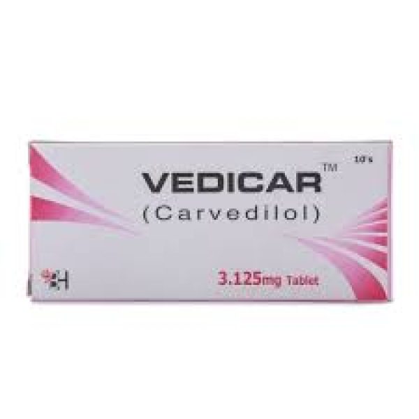 Vedicar 3.125mg Tab 10s