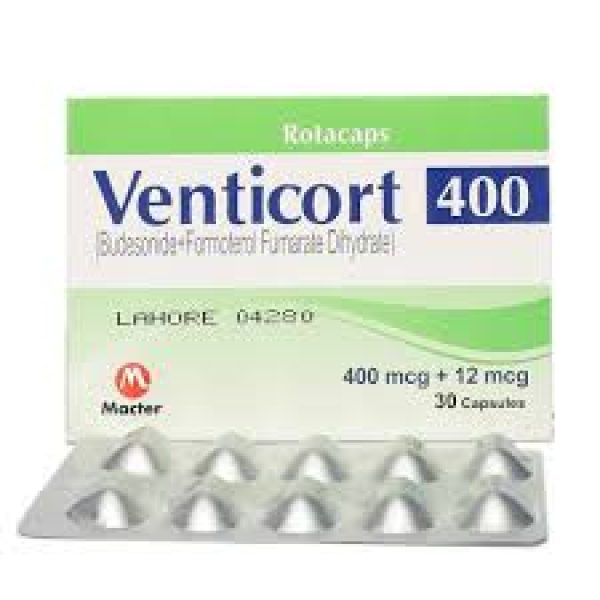 Venticort 400mg Cap 30s