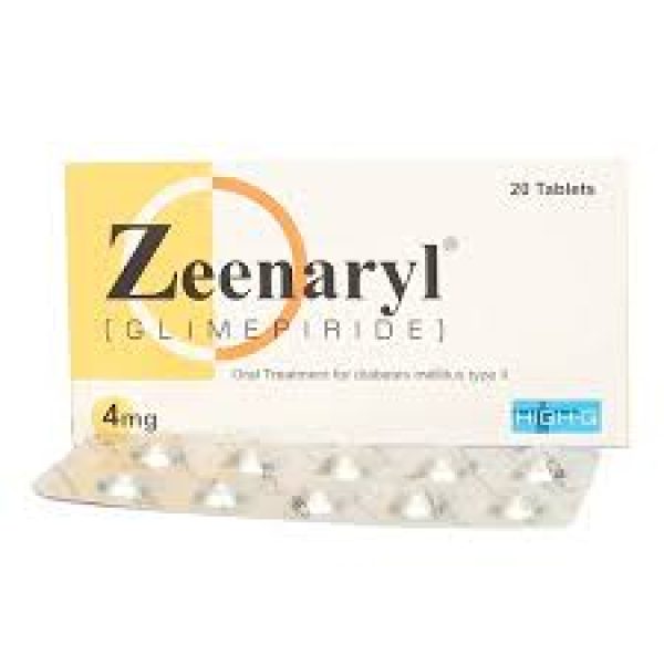 Zeenaryl Tab 4 Mg 2x10's